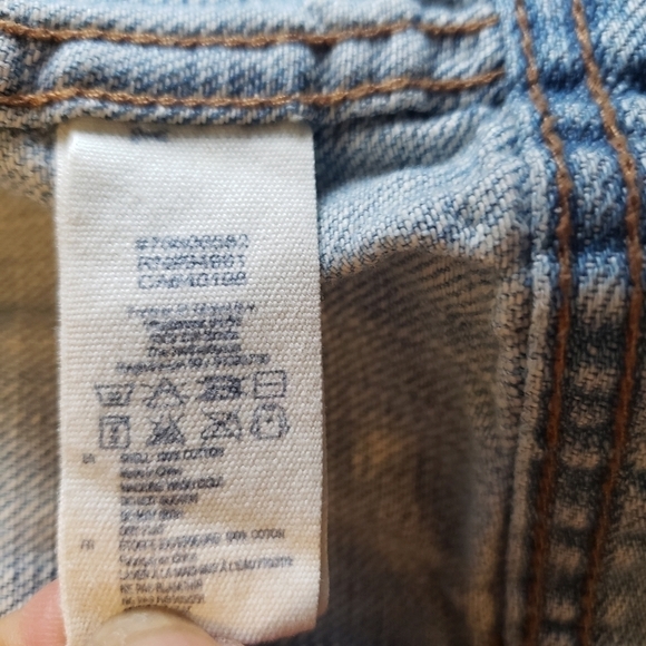 AN AMERICAN BRAND " I LOVE H81" JEANS JACKET LIGHT FADED BLUE WASH SIZE … - Picture 11 of 14